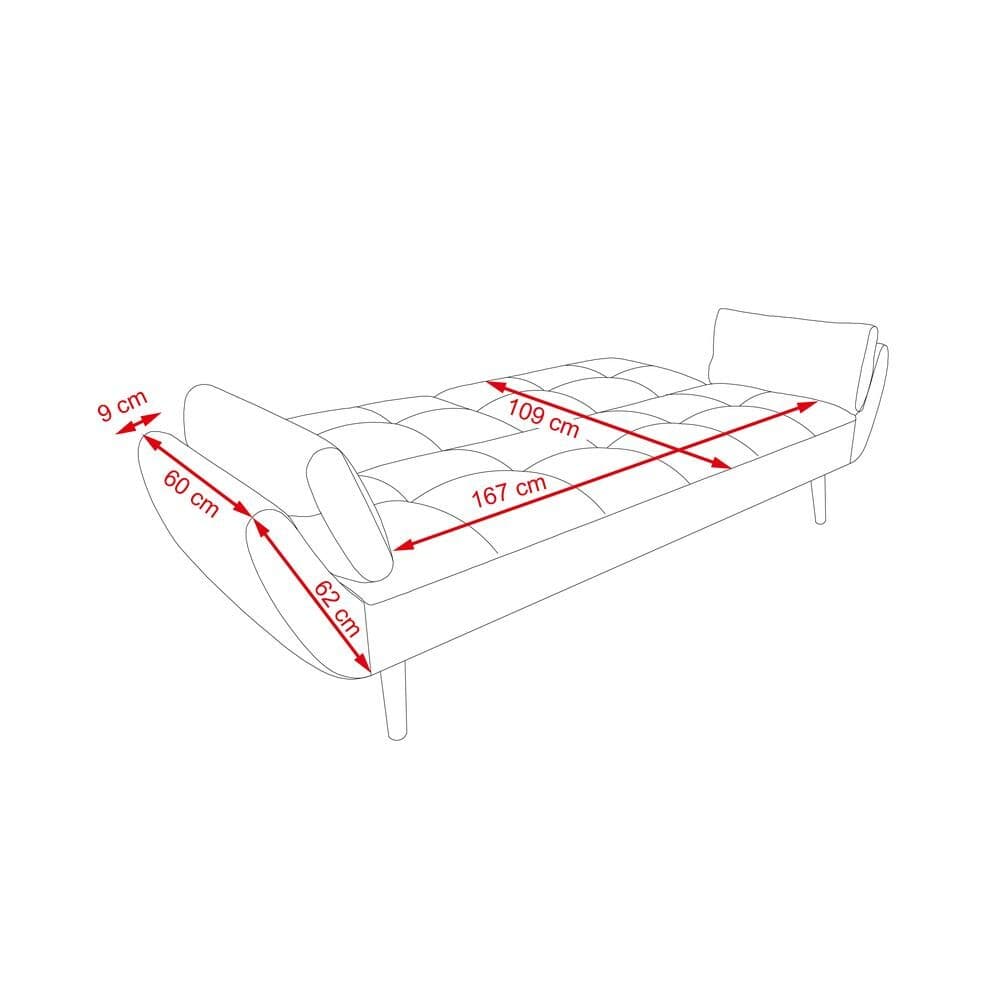 Rozkládací sofa Thalia, Šedá 8