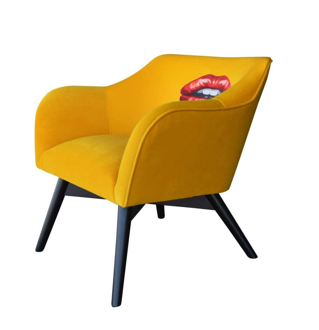 Křeslo POP-ART Usta látka FO-POP-ART-Usta