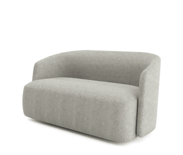 Dvoumístná pohovka Soft Laroc, Šedý
