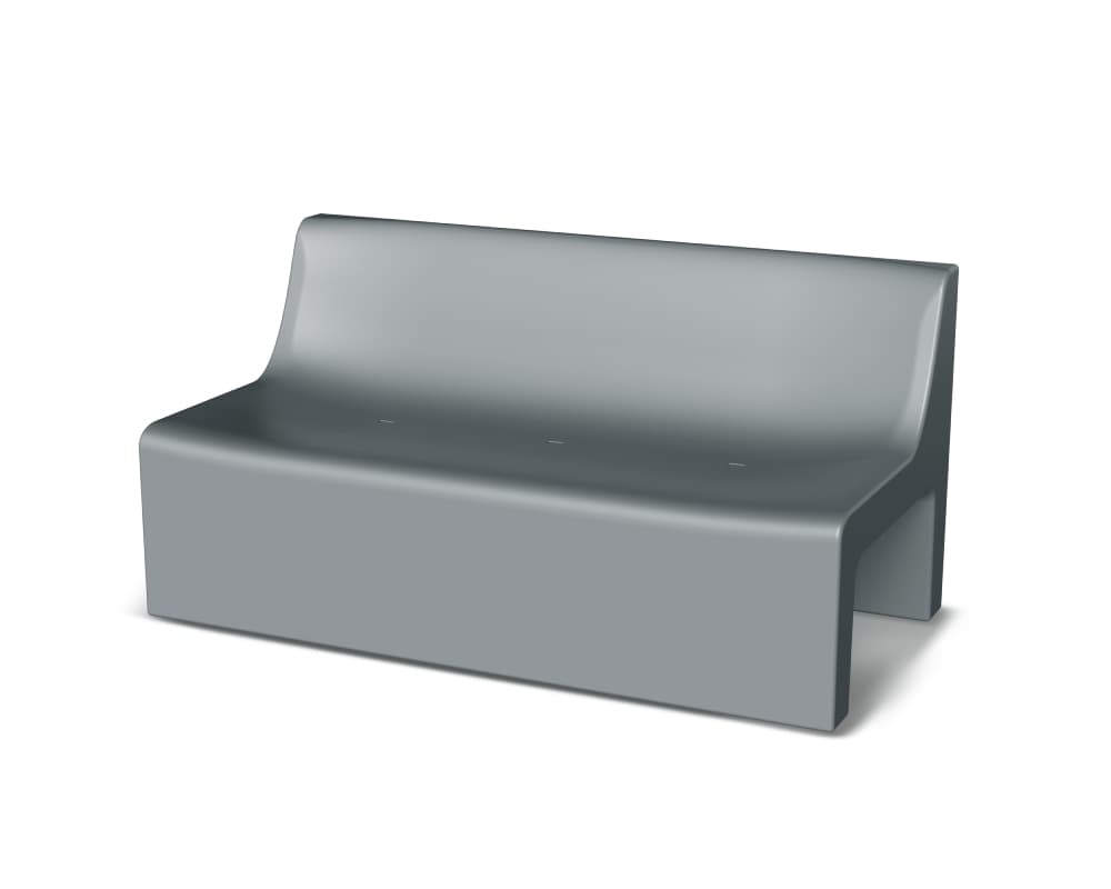 Zahradní pohovka Cone Plastový material, Šedá