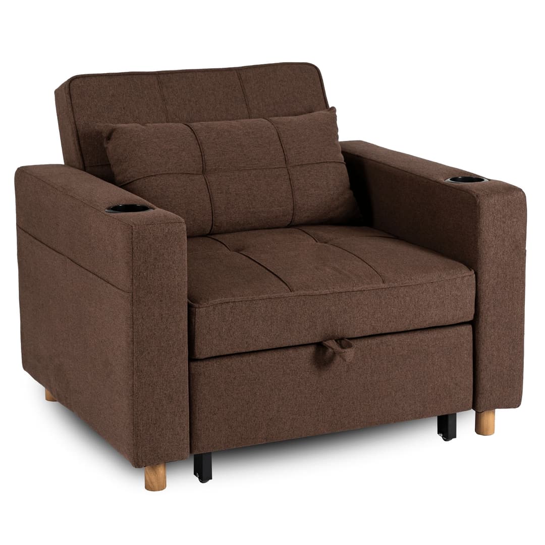 Rozkládací křeslo Solor látka ME.Solor/BR/T/FW