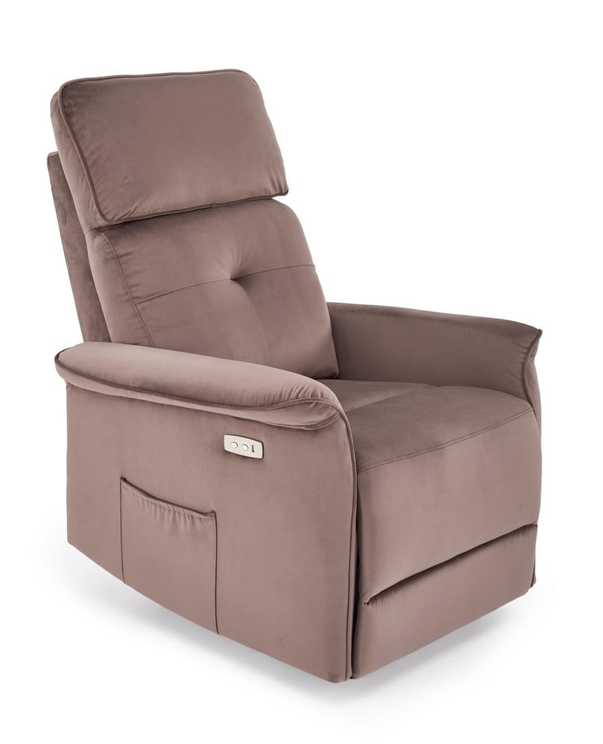 Křeslo Semir s elektrickou funkcí relaxu látka V-CH-Semir-FOT