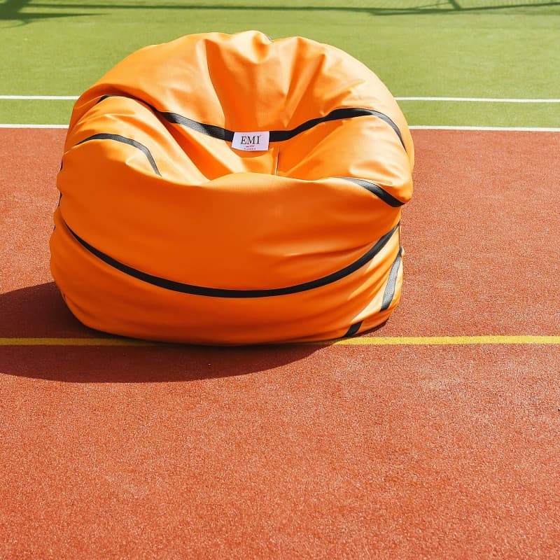 Sedací vak basketbalový míč, Oranžová 7