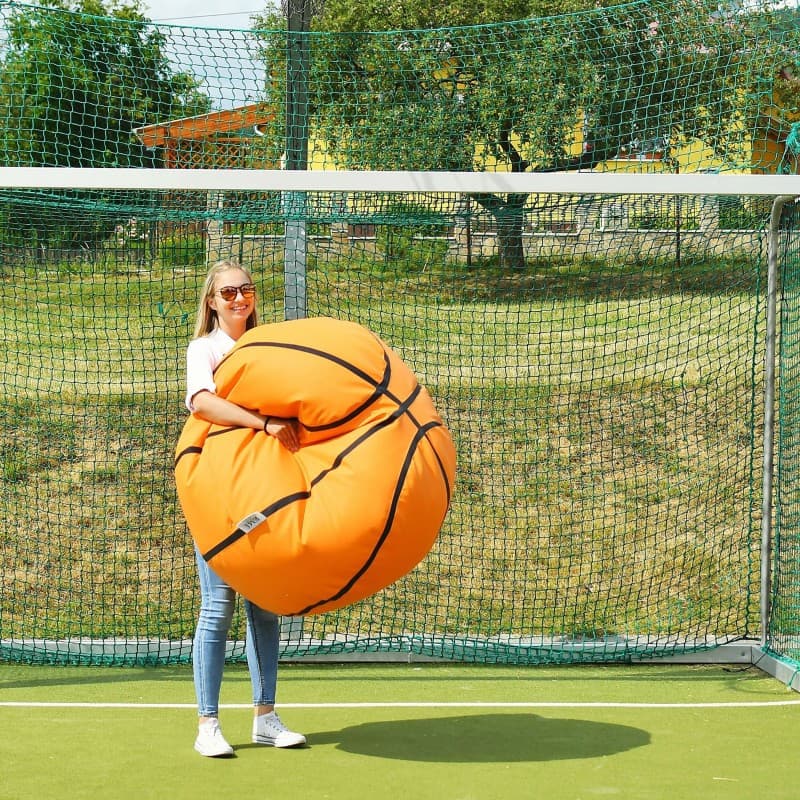 Sedací vak basketbalový míč, Oranžová 9