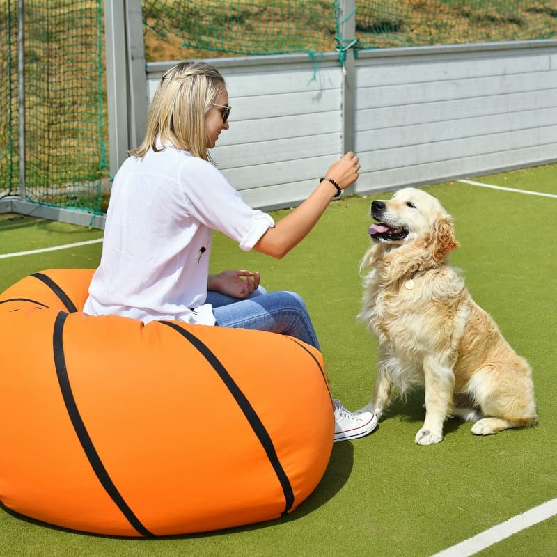 Sedací vak basketbalový míč, Oranžová 6