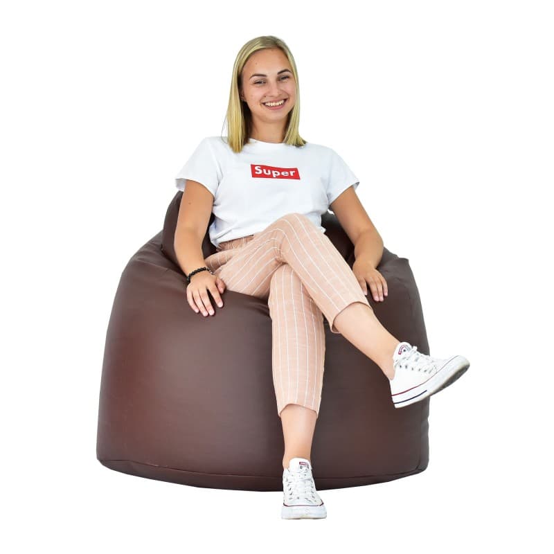 Sedací vak hruška, Hnědá