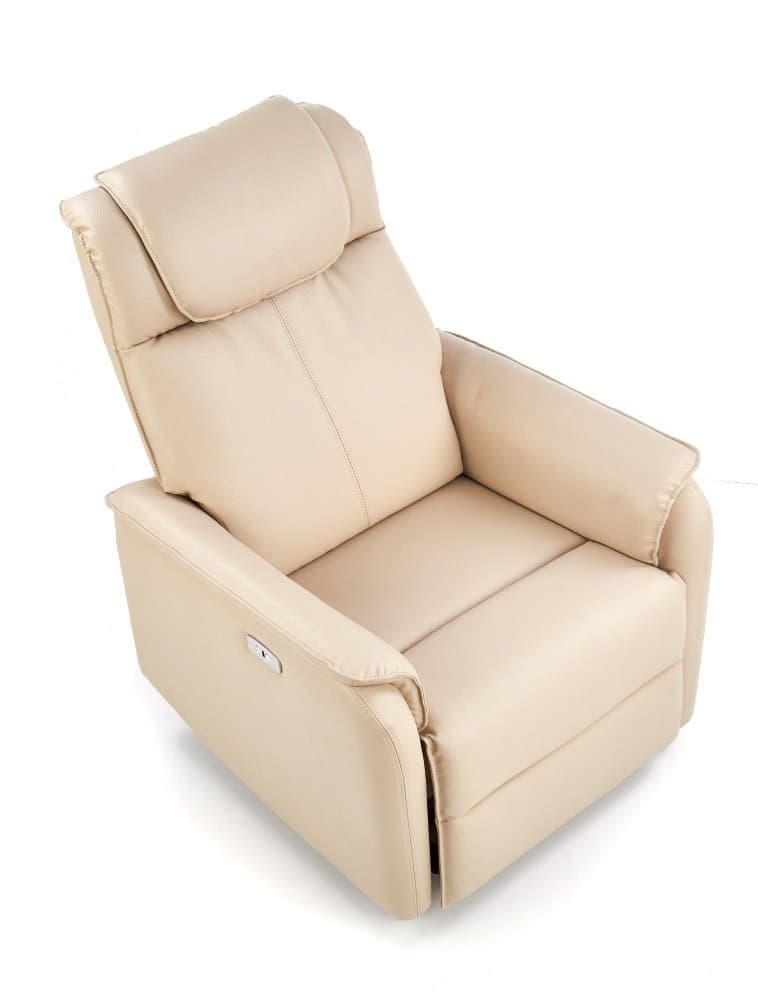 Relaxační křeslo Paradise s elektrickým polohováním, Krémová 8