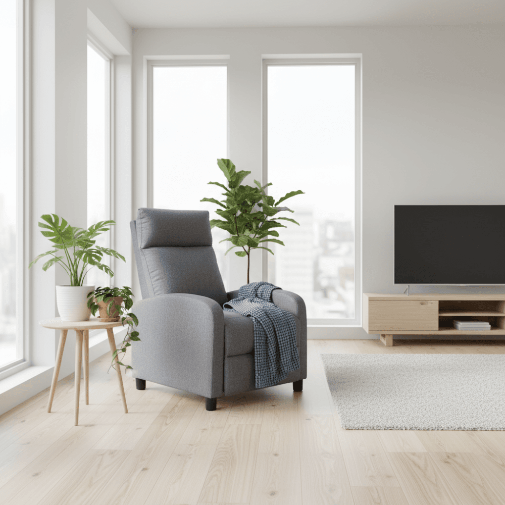 Relaxační polohovací TV křeslo Calmo, Šedá 2