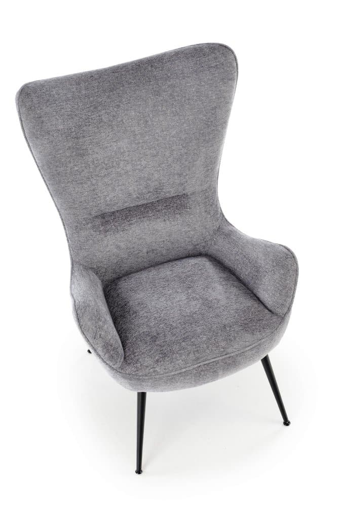 Designové křeslo ušák Jukon, Šedá 4