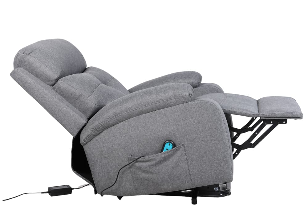 TV křeslo Morgan s elektrickým polohováním, Šedá 6