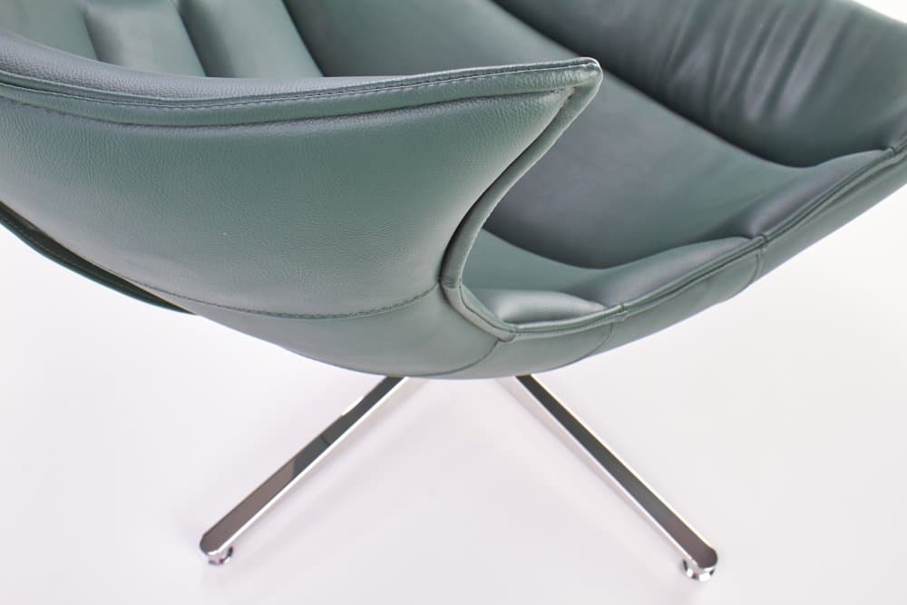 Otočné designové křeslo Luxor, Zelená 3