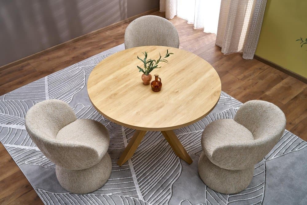 Relaxační otočné křeslo Franny, Béžová 5