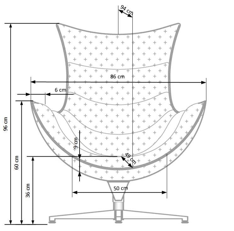 Otočné designové křeslo Luxor, Zelená 8