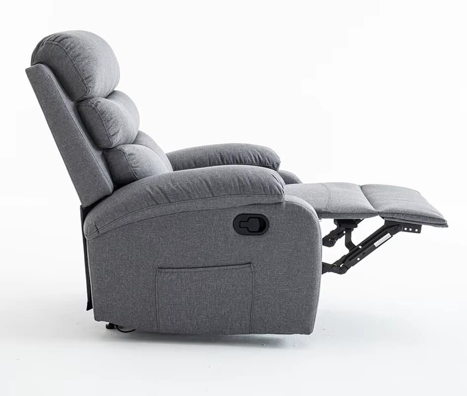 Relaxační polohovací TV křeslo Velora, Šedá 6