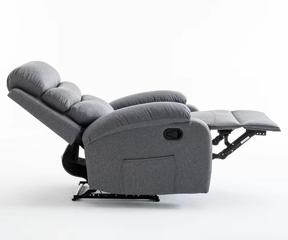 Relaxační polohovací TV křeslo Velora, Šedá 7