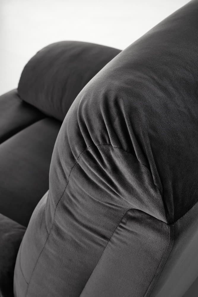 Relaxační polohovací TV křeslo Ragor, Černá 7