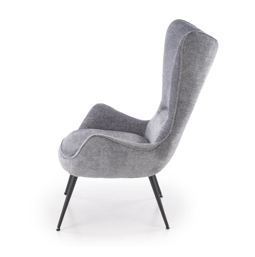 Designové křeslo ušák Jukon, Šedá 10