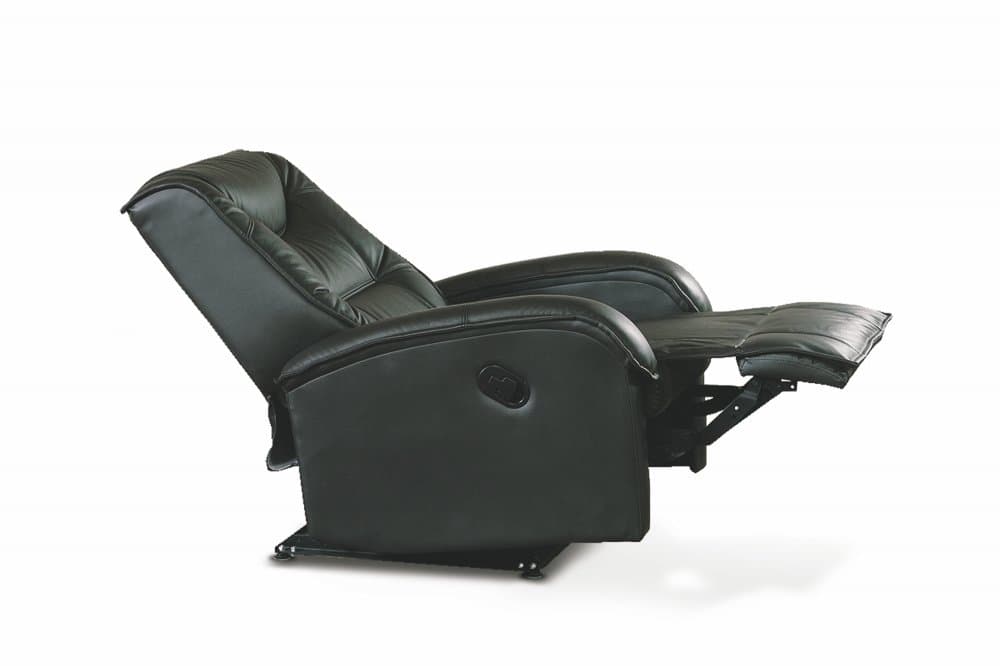 Relaxační polohovací TV křeslo Jeff, Černá 2