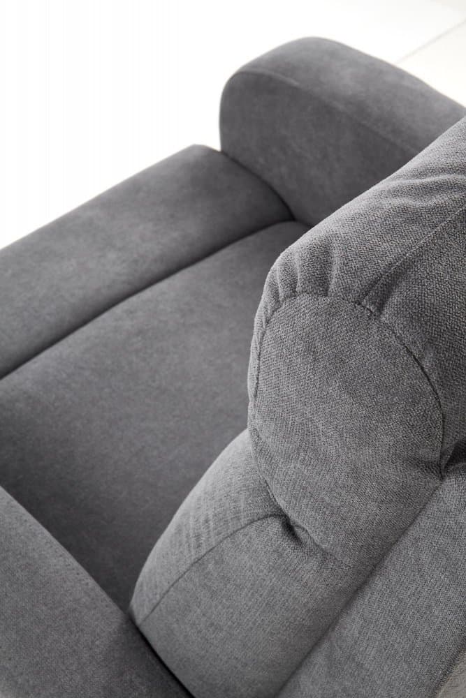 Relaxační polohovací TV křeslo Oslo, Šedá 8