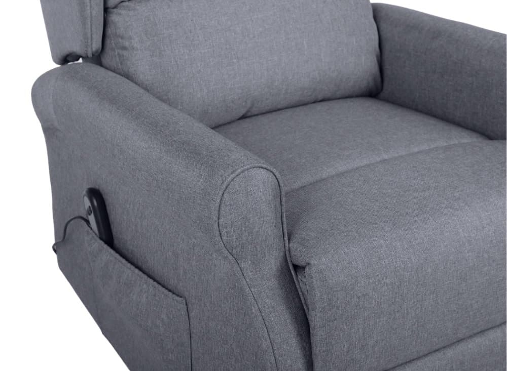 TV křeslo ušák Stilo Plus s elektrickým polohováním, Šedá 7