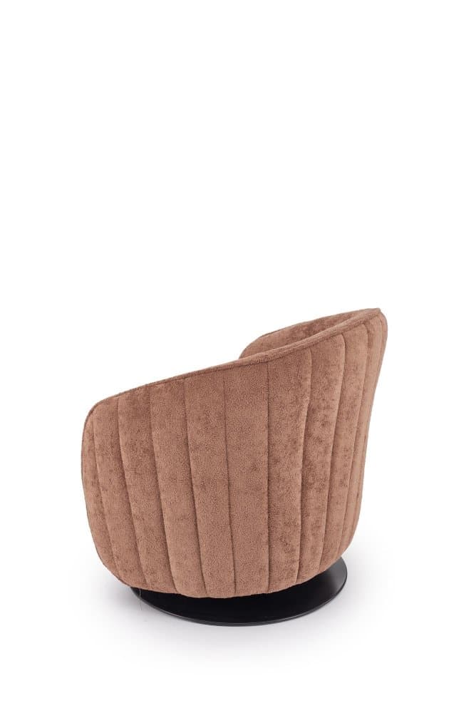 Designové otočné křeslo Basilio, Hnědá 8
