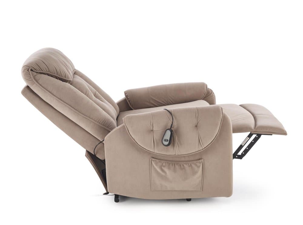Relaxační křeslo Horton s elektrickým polohováním, Béžová 8