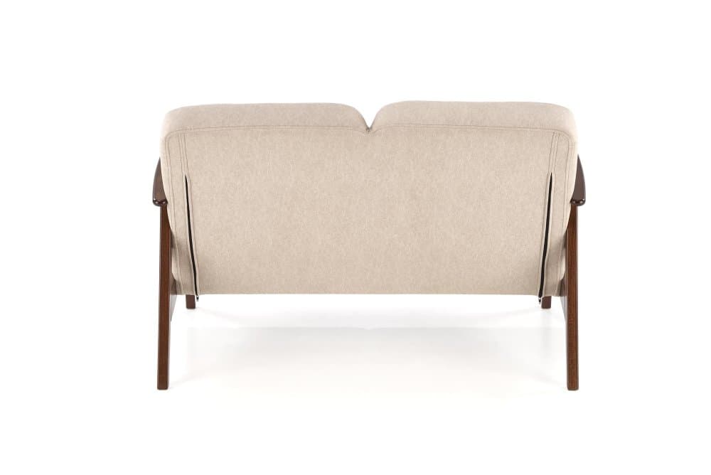 Designová dvojsedačka Milano, Ořech / béžová 10