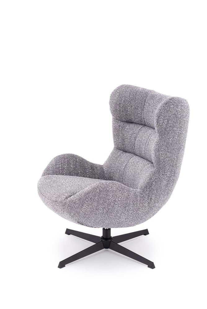 Otočné relaxační křeslo Jackie, Šedá 9