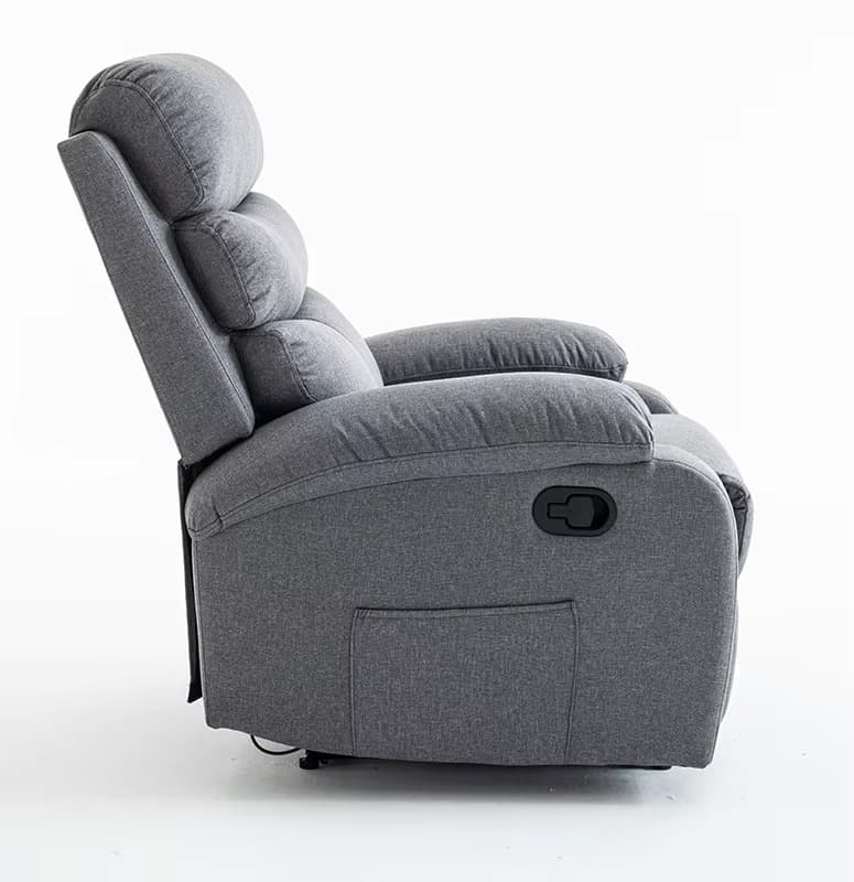 Relaxační polohovací TV křeslo Velora, Šedá 5