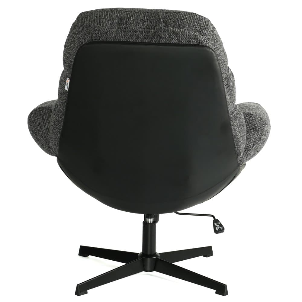 Relaxační otočné křeslo Jola s taburetem, Šedá 7