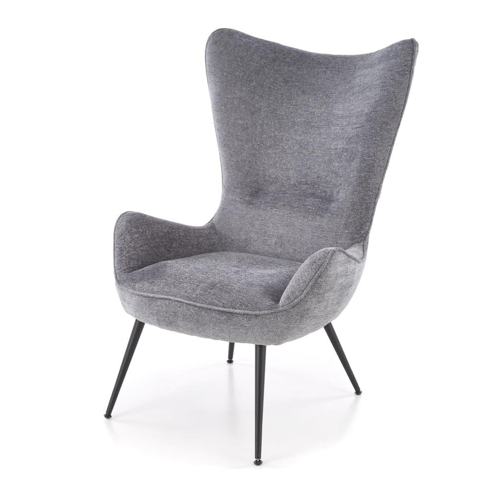 Designové křeslo ušák Jukon, Šedá 9