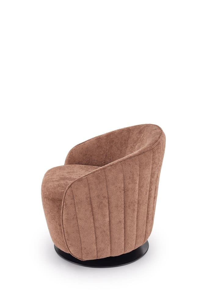 Designové otočné křeslo Basilio, Hnědá 6