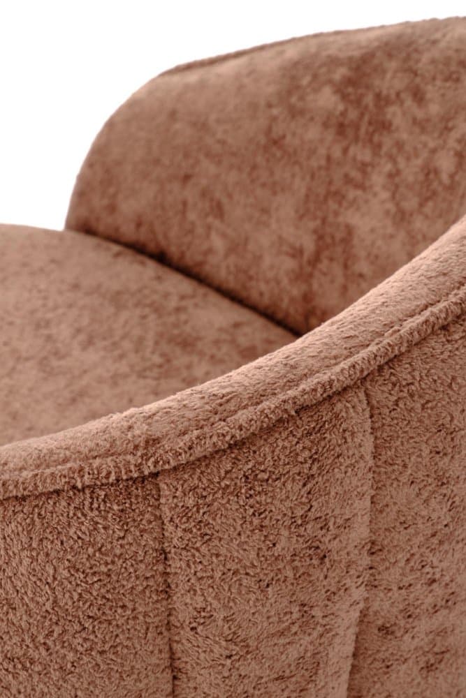Designové otočné křeslo Basilio, Hnědá 10