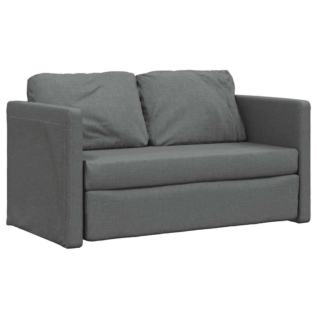 Podlahová rozkládací pohovka 2v1 textil