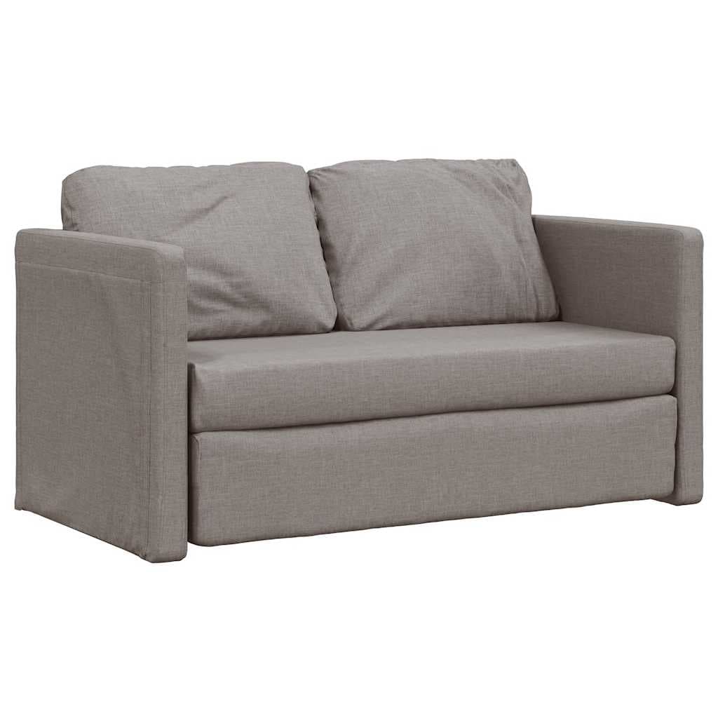 Podlahová rozkládací pohovka 2 v 1 textil