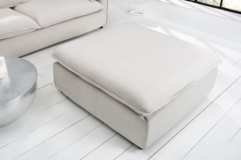 Designová čtvercová taburetka Heaven 100cm čalouněná