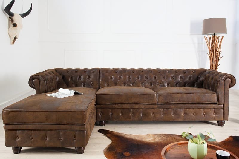 Chesterfield luxusní rohová sedačka Holger 280cm