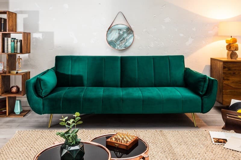 Designová sedačka Domingo 215cm, Smaragdová