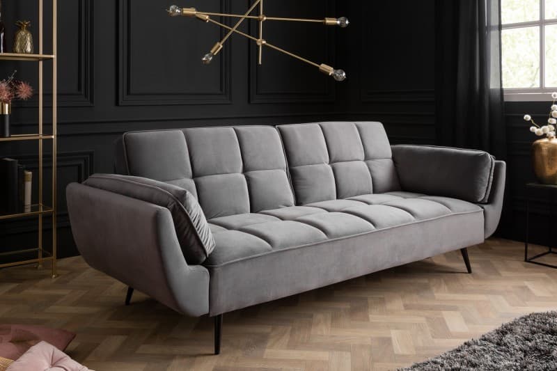 Art-deco designová sedačka Rimadea 215cm, Šedé