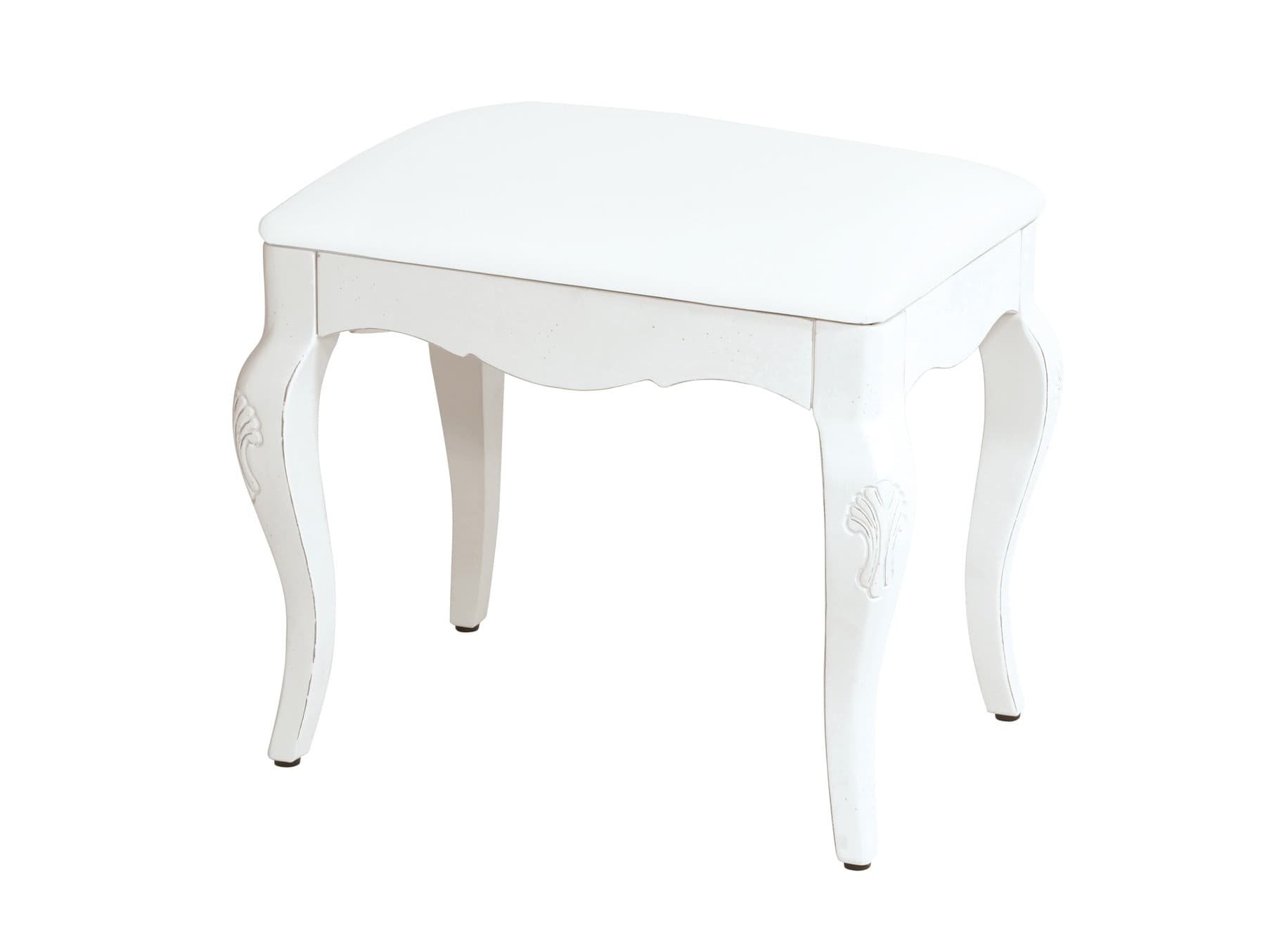 Provence taburetka Antibes se zaoblenými masivními nožičkami s vyřezáváním 50cm