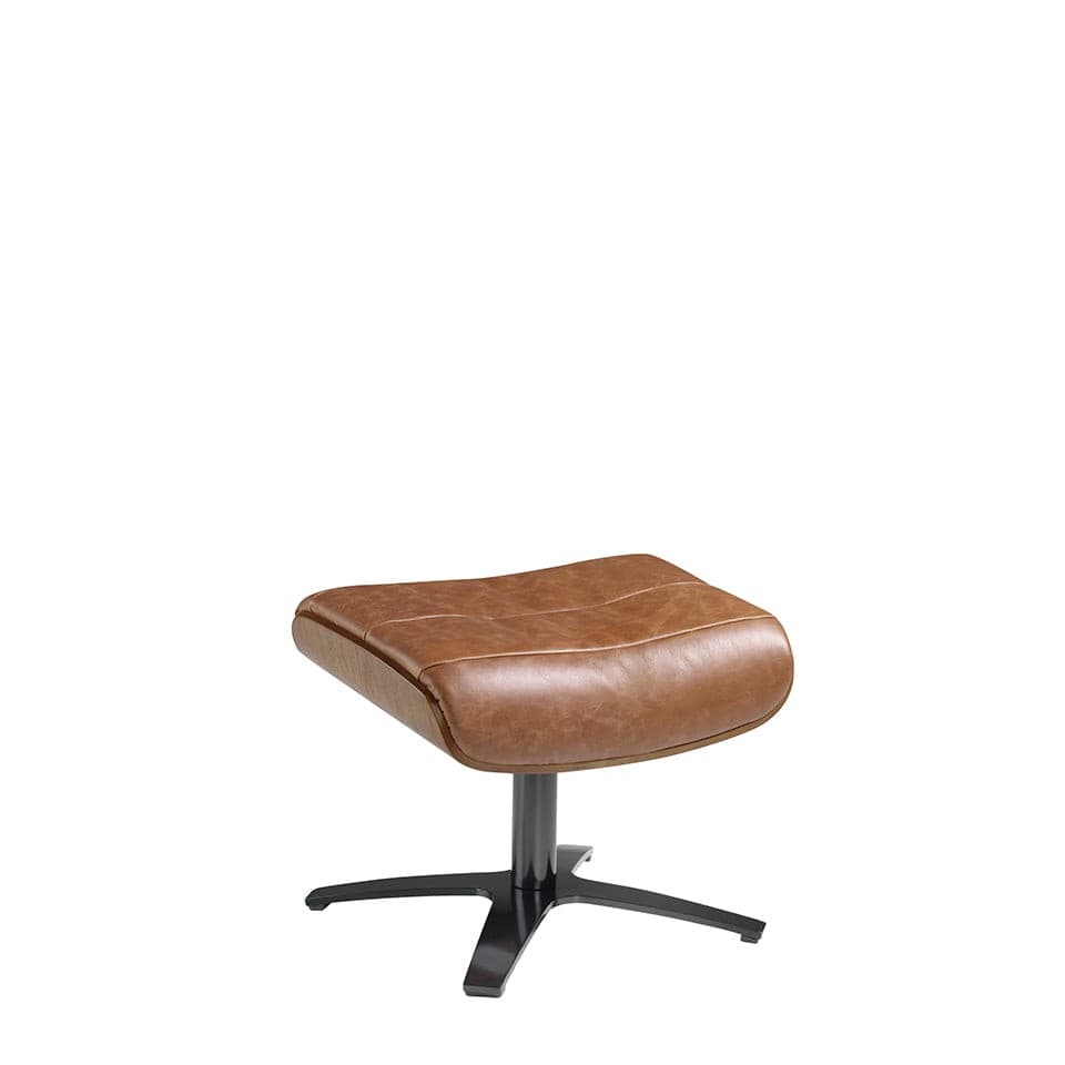 Moderní kožená podnožka Forma Moderna z kůže 52cm