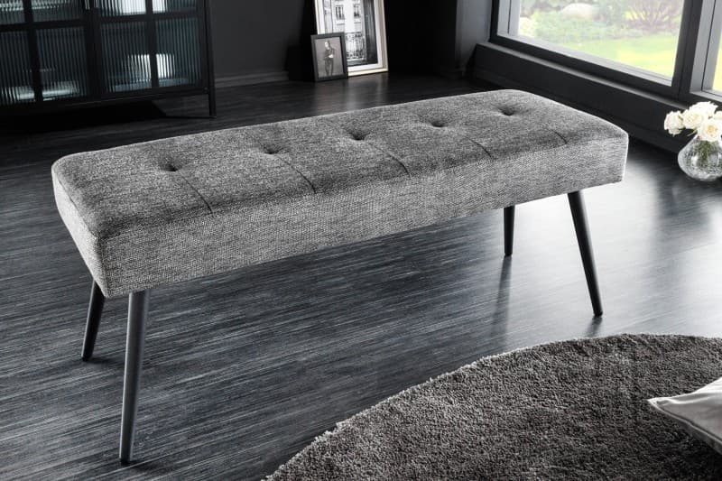 Moderní čalouněná lavice Soreli textil 100 cm