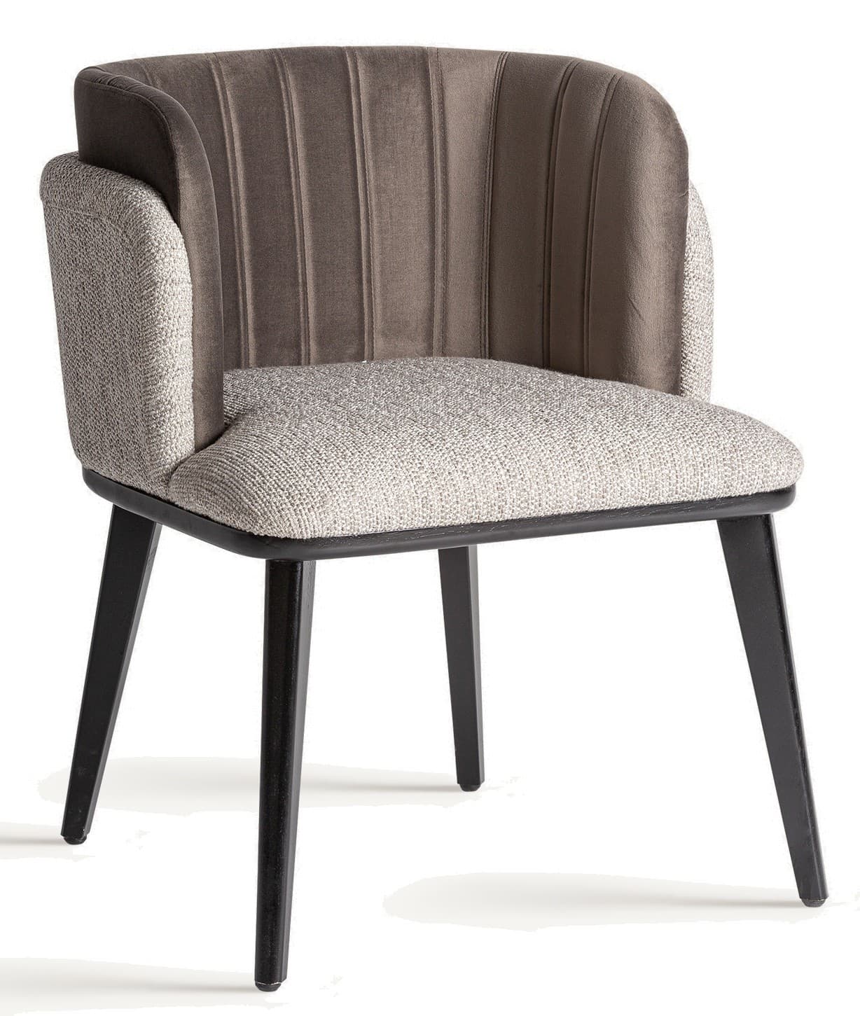 Luxusní moderní art deco čalouněné sametové křeslo Morisa v oblém tvaru a 79 cm