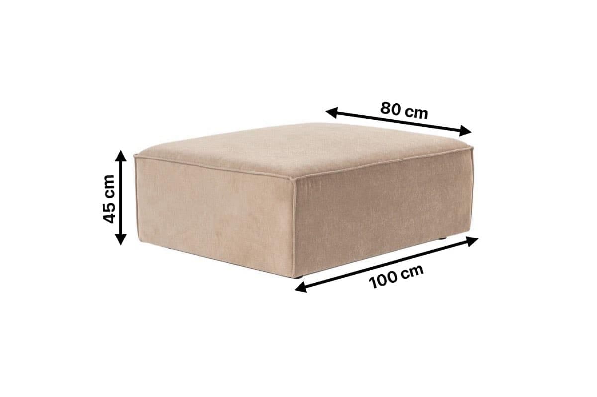 Taburet Sora 100 cm, Hnědá 4