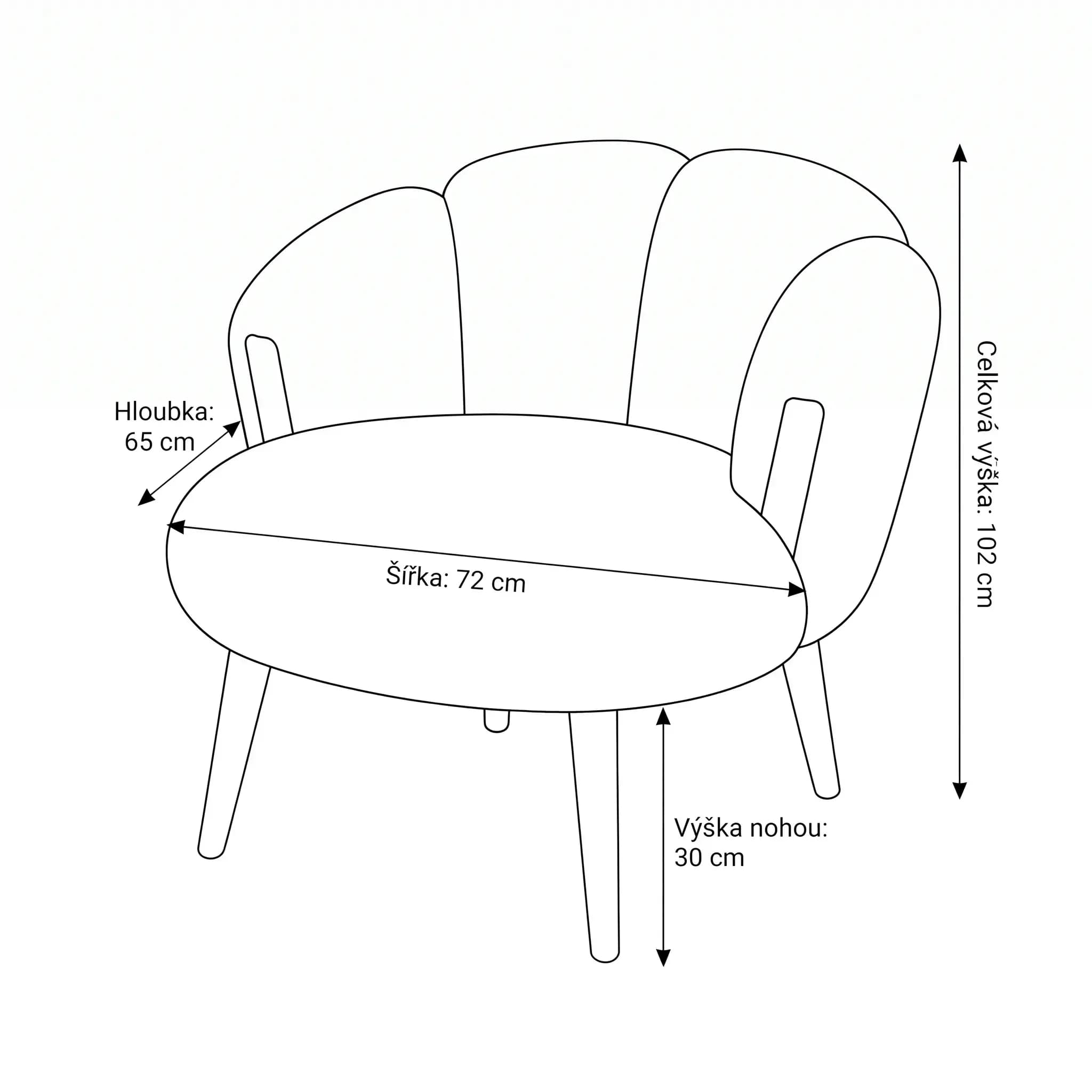 Designové křeslo Star Wellsoft, Bílé 3