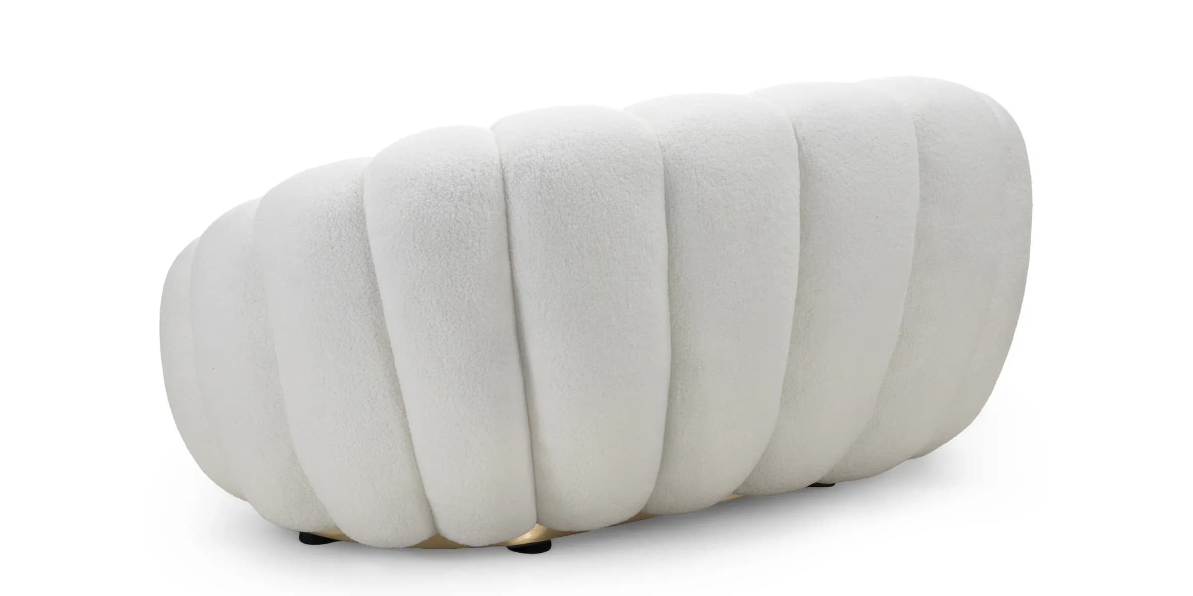 Designová pohovka Firence 145 cm, Boucle bílá 6