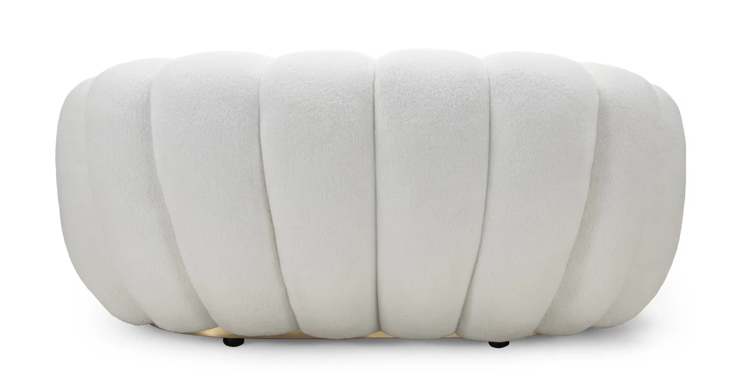 Designová pohovka Firence 145 cm, Boucle bílá 7