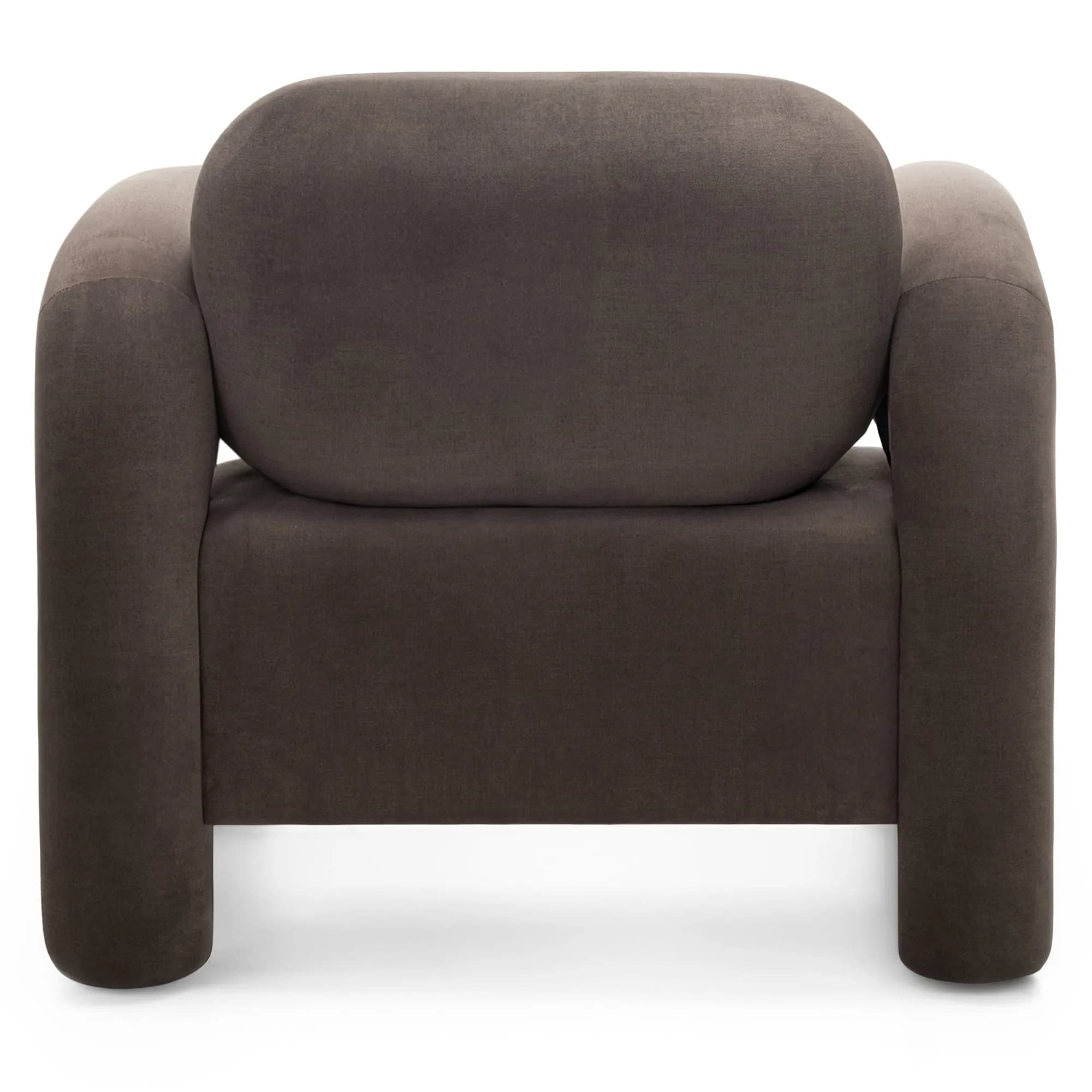 Designové křeslo Vico samet, Hnědé 7