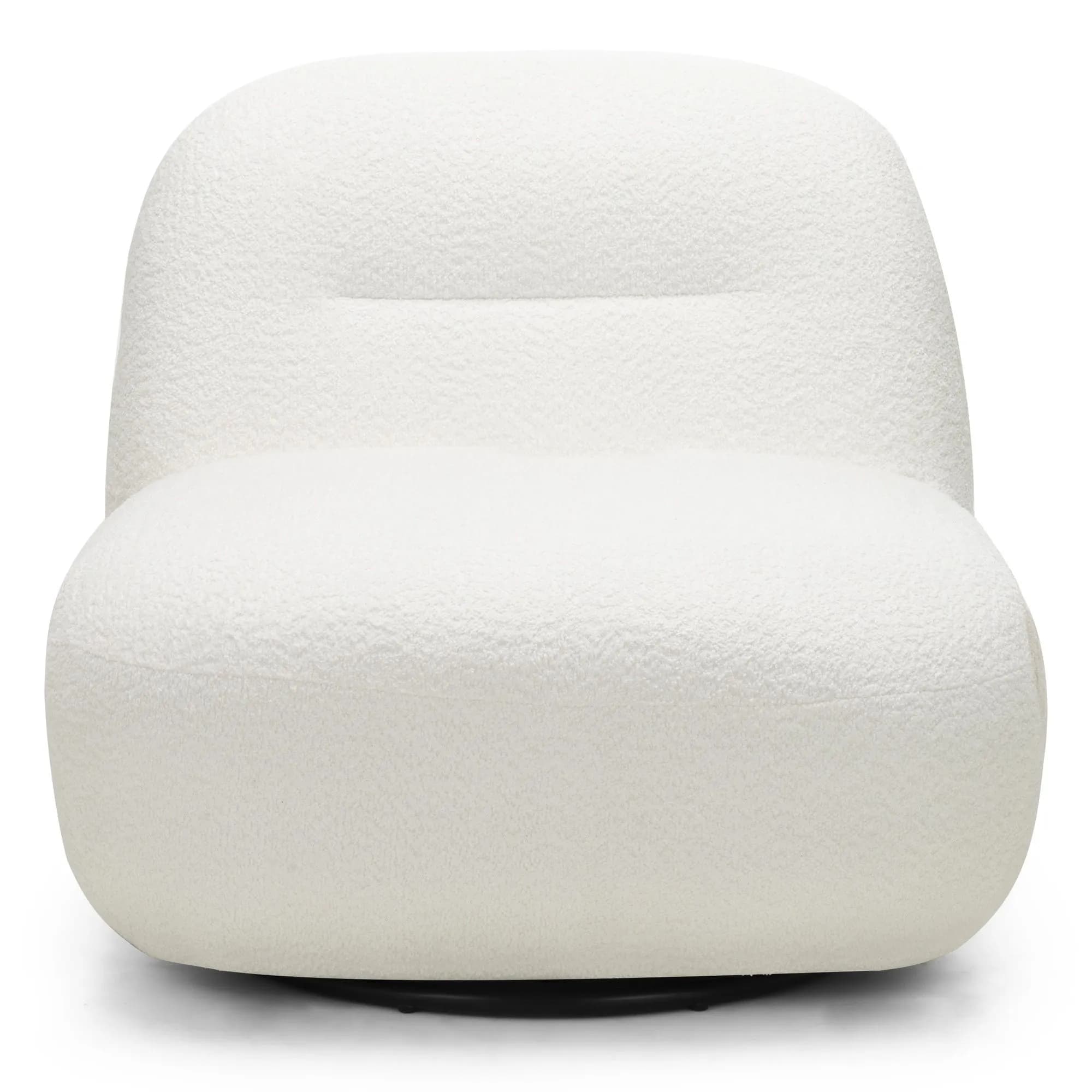 Otočné designové křeslo Giorgia bouclé