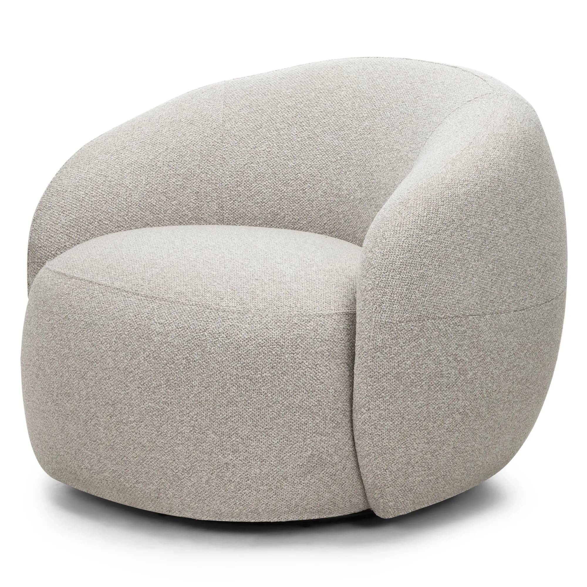 Otočné designové křeslo Nambi, Béžové 4